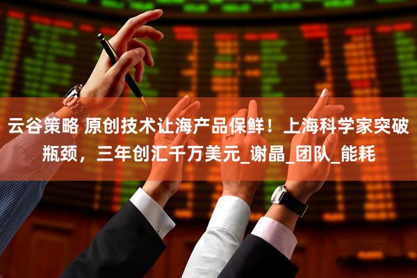 云谷策略 原创技术让海产品保鲜！上海科学家突破瓶颈，三年创汇千万美元_谢晶_团队_能耗