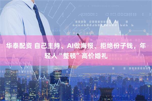 华泰配资 自己主持、AI做海报、拒绝份子钱，年轻人“整顿”高价婚礼