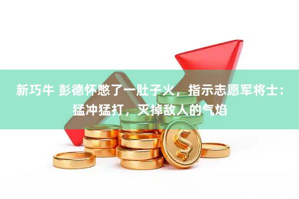 新巧牛 彭德怀憋了一肚子火，指示志愿军将士：猛冲猛打，灭掉敌人的气焰