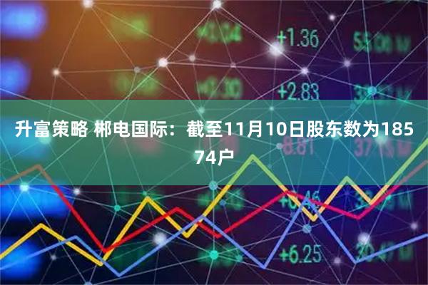 升富策略 郴电国际：截至11月10日股东数为18574户